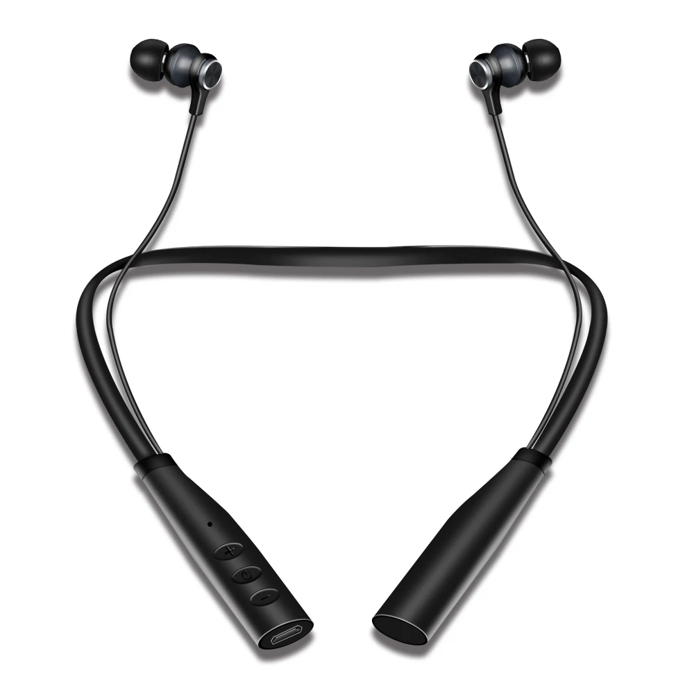 Wireless Earphone Gear With Mic Bluetooth Headphone For Phone With Tf Card Handsfree Bluetooth Earbuds For Iphone Xiaomi Pc - Цвет: Black