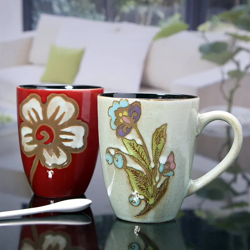 Download new year hand painted coffee mugs porcelain cups 510ml ...