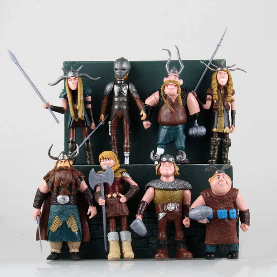 

8pcs/set 10-13cm How to Train Your Dragon 2 Figurines PVC Action Figures Classic Toys Anime Kids Gift For Boys Girls Children
