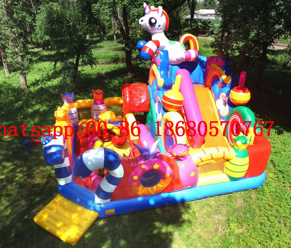 

(China Guangzhou) inflatable slides, inflatable castles, Inflatable pool slide Obstacle course TOB-197