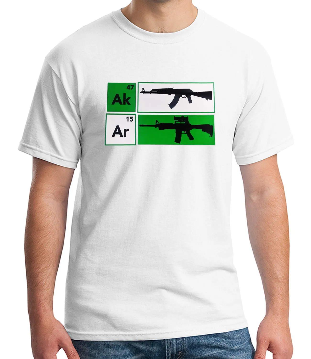 2018 модная Горячая Распродажа AK47 AR15 Riffle футболка для взрослых NRA крутая Защитная