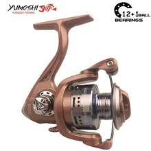 yumoshi 12BB 5.5: 1 катушка рыболовная катушка для спиннинга все для рыбалки Наживка Литья Рыболовная катушка фидер Спиннинг Подачи Карп Рыболовные Катушки все рыбалка все для рыбалки Fishing Reel