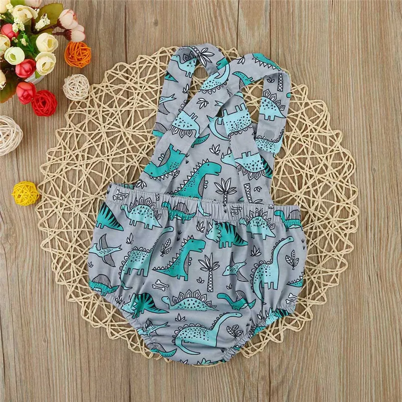 Girls suit summer 2019 new Newborn Infant Baby Fruit Print Backless Sleeveless Romper Jumpsuit  (3)