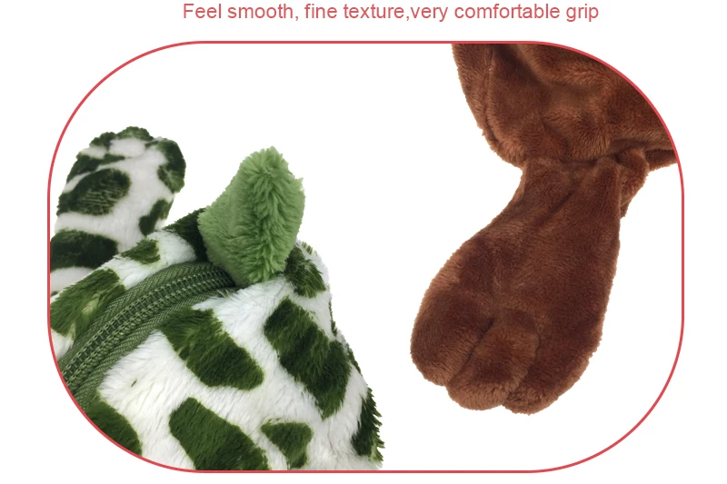 Pencil Pen Bag Cute Animal Plush Stuffed Case Toys Pug Dog Puppy Frog Monkey Cover Big Eyes Dolls School Office Pouch Kid Gifts _06