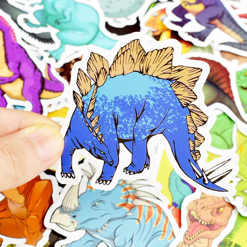 TD ZW 50Pcs Dinosaur Stickers For Decal Snowboard Laptop Luggage Car Fridge Car Styling DIY Laptop 4