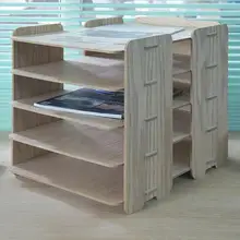 1 шт. креативные ремесленные Деревянные Настольные тестовые бумажные полки для хранения A3 размер файла B094