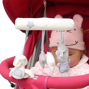 

Plush Doll Hanging Bed Baby Stroller Car Toys Cute Rabbit Star Stuffed Cradles Hand Stitch Multifunctional Toys