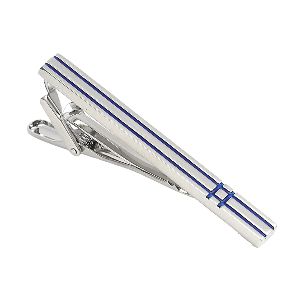 Brass Tie Bar Men's Formal Tie Clip with Stripe Elegant Necktie Bar Design Birthday Father's Day Gift Jewelry