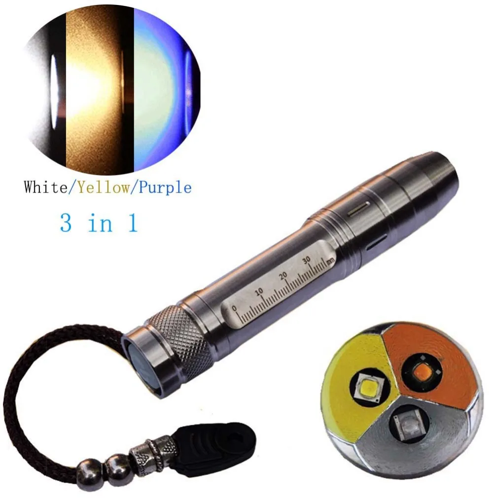 Led UV flashlight torch R5 Jade gemstone Identification Lights UV led