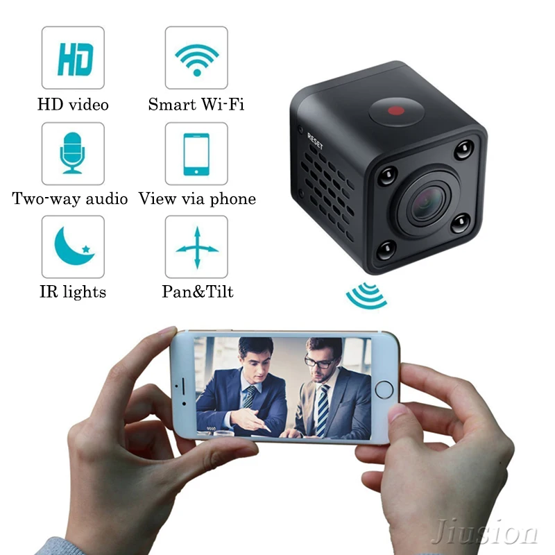 

Original HDQ9 Mini Camcorders Wifi 120 Degree Camera Remote Alarm Sport DV Motion Detection Playback support Windows ISO Android