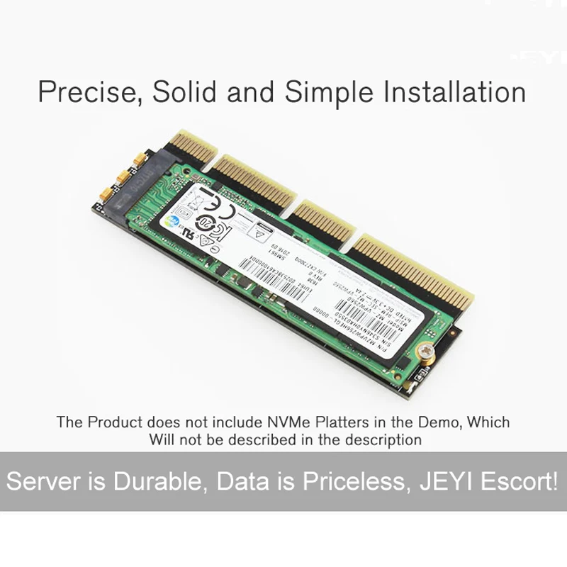 JEYI MX16-1U M.2 Накопитель SSD с протоколом NVME NGFF на PCI-E 3,0 M ключ Интерфейс карты X4 X8 X16 адаптер Поддержка PCI Express 2230-2280 m.2 полный Скорость