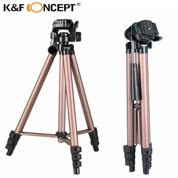 

K&F CONCEPT Portable Traveller Camera Tripod Aluminum Alloy for Digital or Video for Canon for Nikon for Sony Camera 49.21"