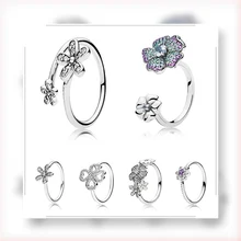 

SHINETUNG 1:1 S925 Sterling Silver Classic Atmospheric Petal Series Rings For Holiday Gifts