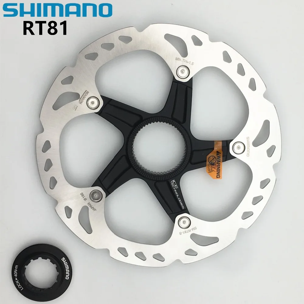 

SHIMANO DEORE XT SM RT81 ice Point Technology Brake Disc CENTER LOCK Disc Rotor Mountain Bikes Disc RT81 Disc 160MM 180MM 203MM