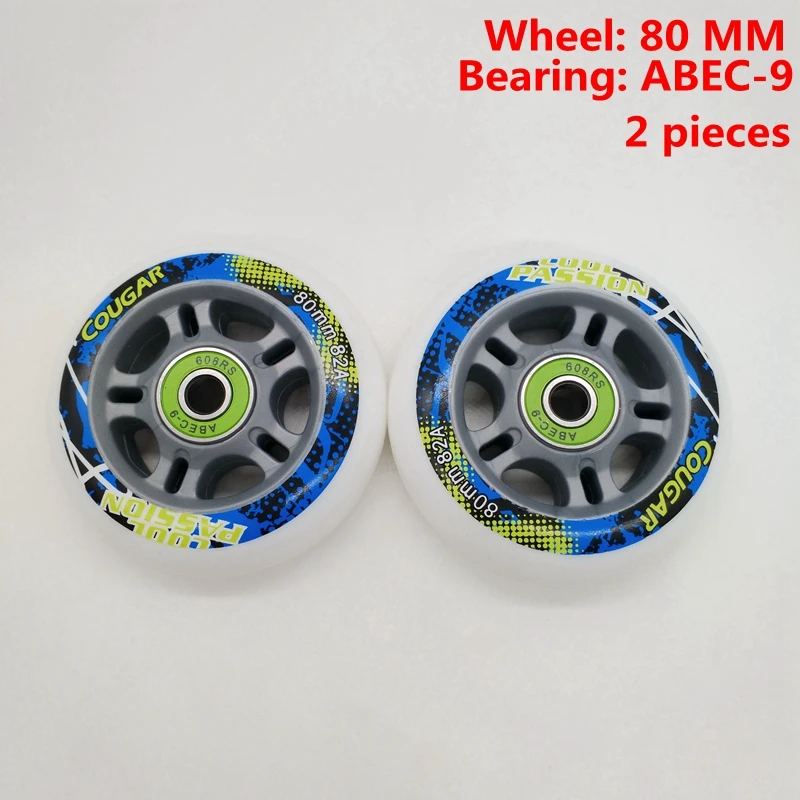 

free shipping scooter wheel 80*24 mm 2 pcs / lot with bearings ABEC-9