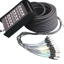 Высокое качество KL аудио 12 каналов 8 отправляет/4 возврата XLR Змеиный кабель с цветовым кодом 30 футов