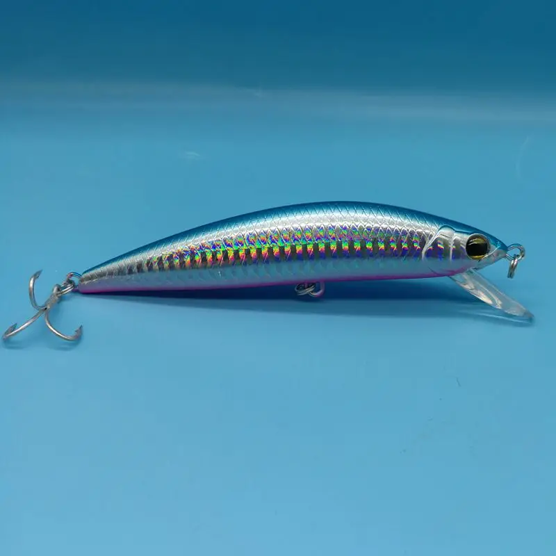 HOOFISH, 1 шт./лот, блесна, приманка для рыбалки, 42 г/120 мм, 5 цветов, искусственная наживка Тройной крюк, рыболовная приманка - Цвет: blue