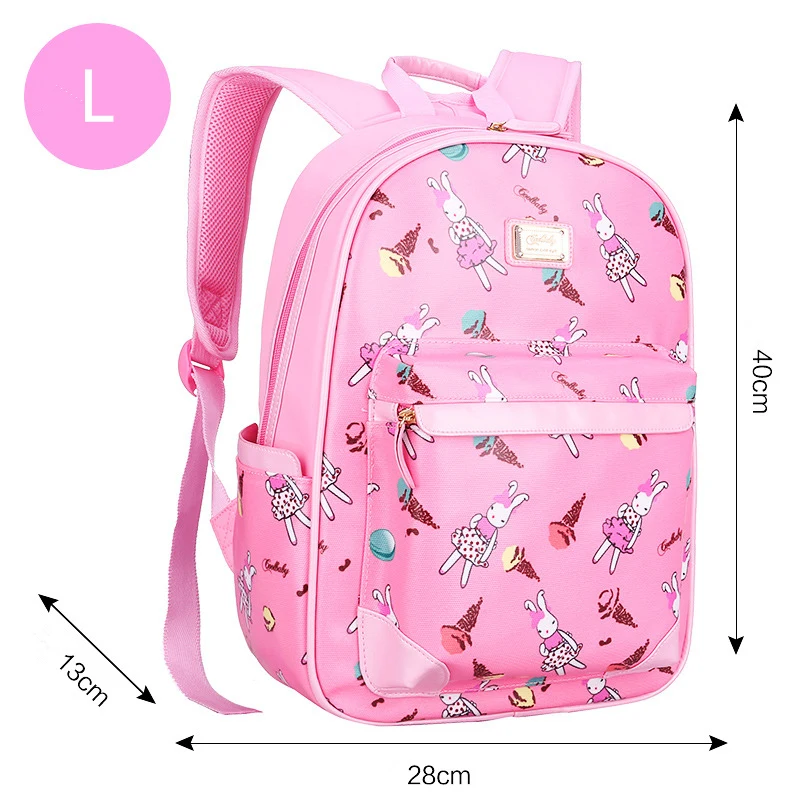 

2018 Korean fashion rabbit cartoon printing children backpacks for girls Child orthopedic waterproof school bags mochila escolar