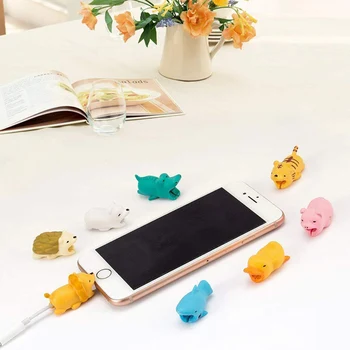

Charging Cable Winder Bite Protector Saver Cover For Apple iPhone USB Charger Cable Cord Adorable Protective For Phones Cable