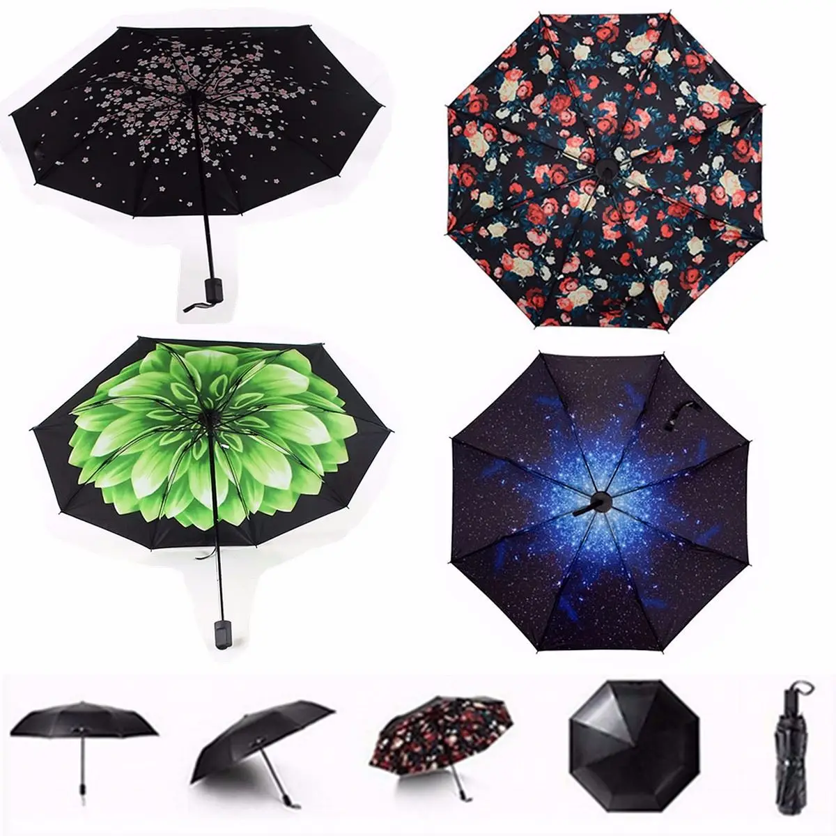 Portable Compact Rainproof Umbrella Windproof Anti Uv Rain Sun Proof Portable Compact Rainproof Umbrella Windproof Anti Uv Rain Sun Proof Folding Paraguas Parasol Gear Supplies In Umbrellas From Home Garden On