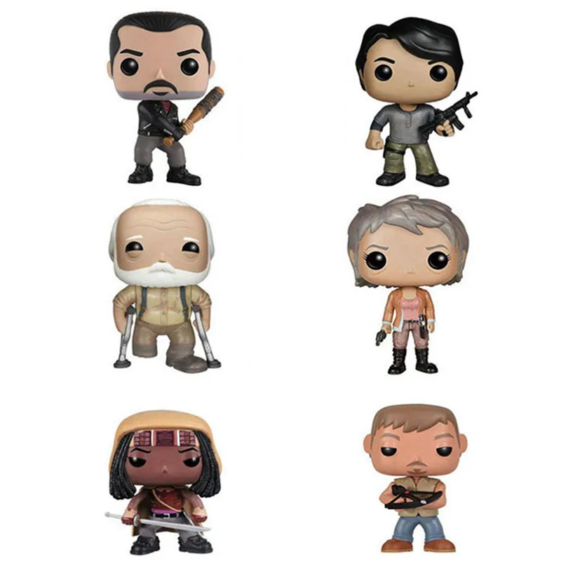 

POP The Walking Dead Daryl Negan Hand Office Desk PVC Ornaments Model Surrounding Dolls Action Figures Collectible Model