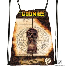 Custom the Goonies Drawstring Backpack Bag for Man Woman Cute Daypack Kids Satchel (Black Back) 31x40cm#180531-01-31
