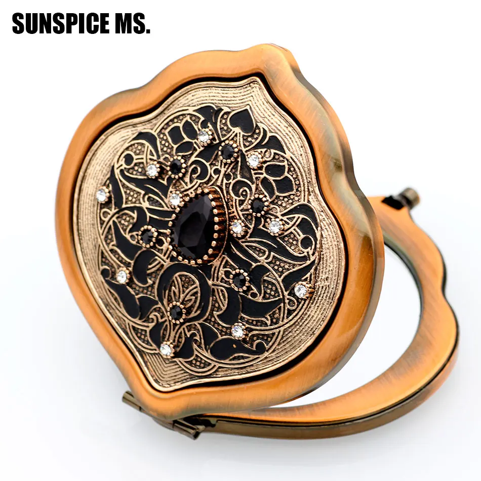 SUNSPICE-MS портативное карманное мини-зеркало для макияжа женское косметическое