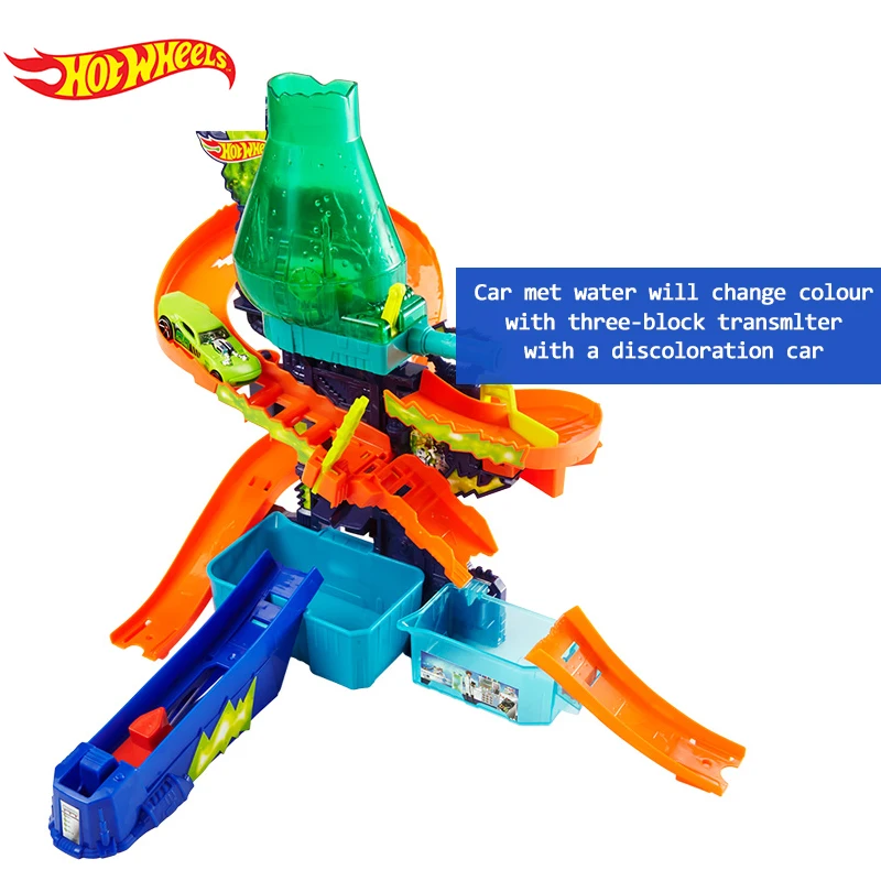 

Hot Wheels Color Splash Science Lab Car Track Color Shifters with Different Color Sport Car Funny Children toys for children