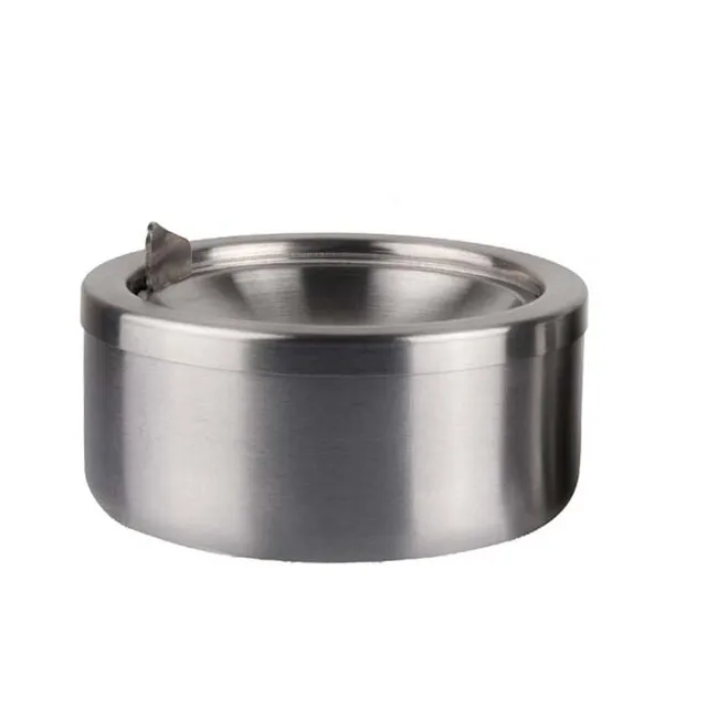 Stainless steel Top Grade Smokeless Ashtray With Lids For Hotel Table