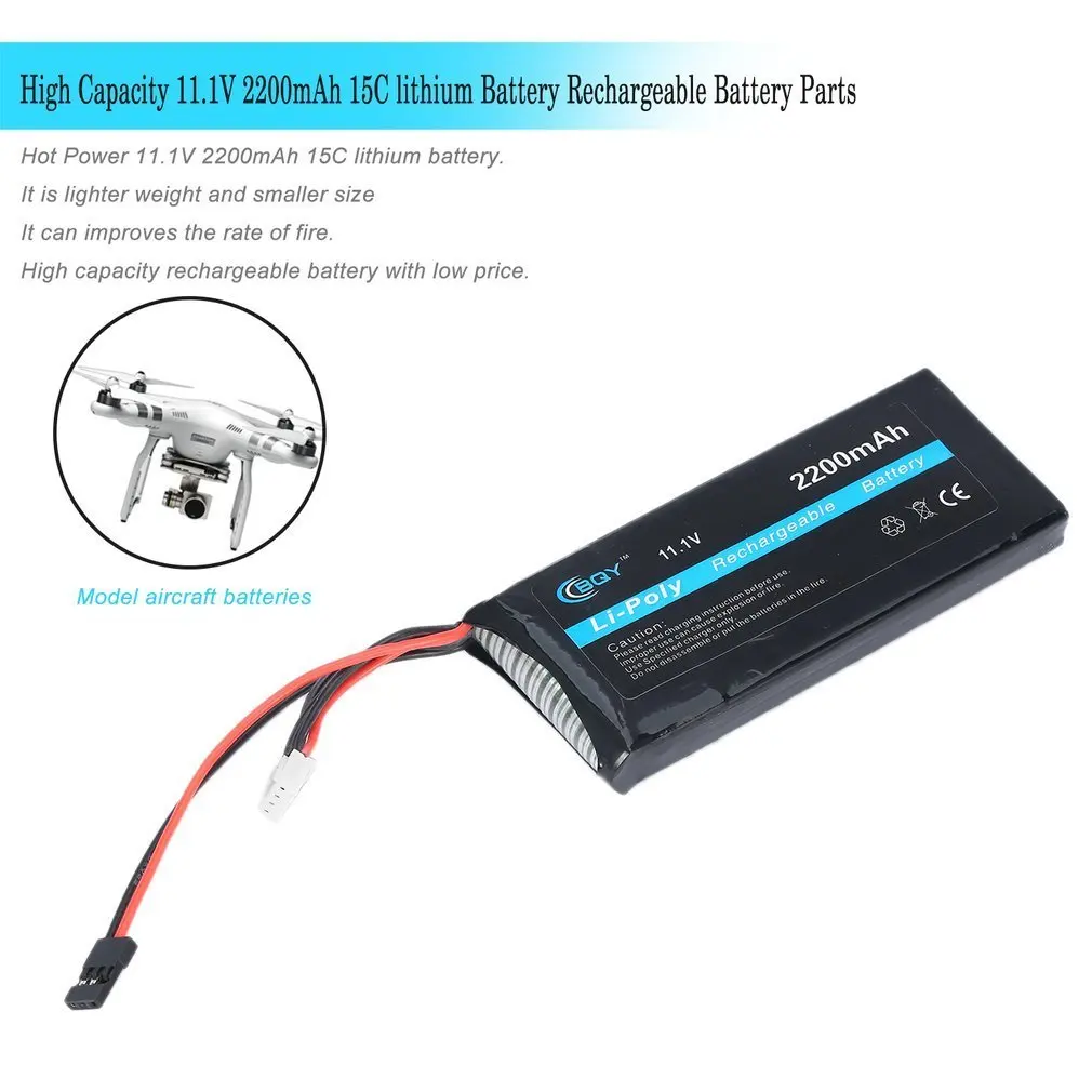 

Hot! Parts & Accs Power 11.1V 2200mAh 15C lithium Battery Li-POLY Rechargeable Battery Discount New Hot!