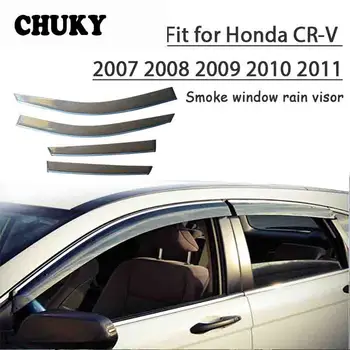 preço Chuky 4 Pcs ABS Car Styling CR-V Viseiras Da Janela Toldos Abrigos Chuva Escudo Para Honda 2007 2008 2009 2010 2011 Auto Acessórios