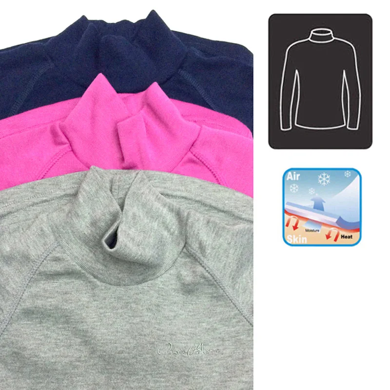 Kids Thermal UnderwearTurtleneck blouse Long Sleeve Middle High Neck Soft Warm Children's Long Johns Free Shipping 13002 Kids Thermal UnderwearTurtleneck blouse Long Sleeve Middle High Neck Soft Warm Children's Long Johns Free Shipping 13002