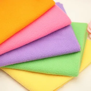 

100% polyester polar fleece handmade doll banket bedsheet fabric candy color background cloth coat DIY material