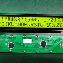 10 шт 2002 lcd Большой размер 2002 lcd экран 180X40 MM 5 V Желтый экран черный код