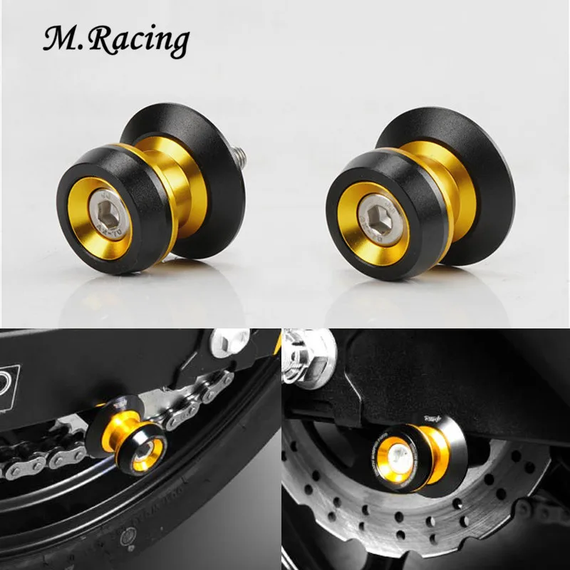 10MM CNC Universal Motorcycle Swingarm Spools Slider For ER 6F ER 6N
