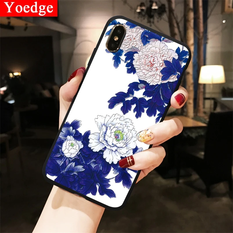 3D цветок рельеф для Samsung Galaxy S10 S10e S8 S9 плюс M10 M20 A50 J3 J4 J5 J6 J7 J8 A3 A5 A8 A9 2017 2018 чехол из