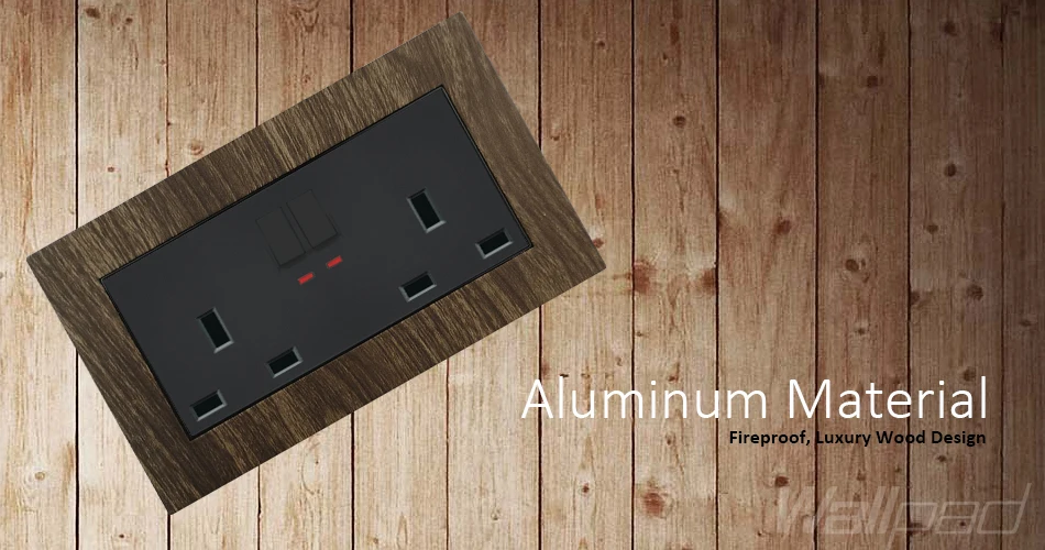 Campainha-Interruptor De Parede Com Moldura De Metal