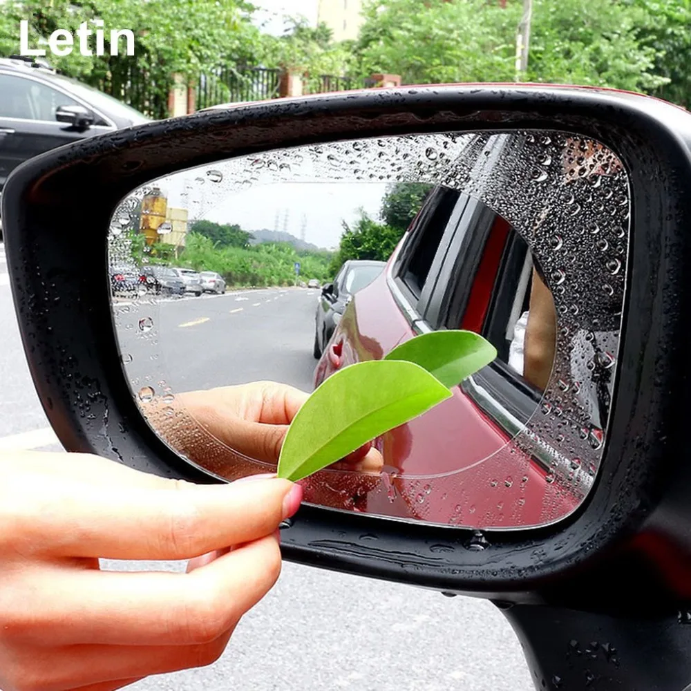 

Letin 2pc/lot 95*135mm Anti Fog Car side Mirror Film Rearview Mirror Protective Film Waterproof Rainproof Sticker