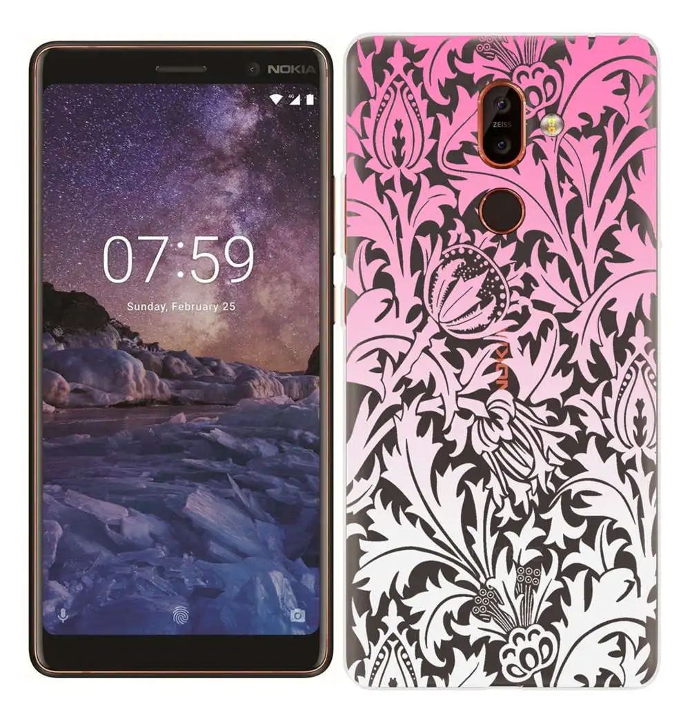 For Nokia 7 Plus Soft TPU Fundas Painted Silicone Case for Nokia 2.1 3.1 5.1 6.1 Smart Back Cover for Nokia 3 5 6 7 8 ShockProof (11)
