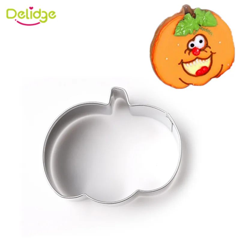 

Delidge 1pc Halloween Pumpkin Cookie Cutter 3D Sugarcraft Fondant Biscuit Pastry Baking Mold DIY Party Cake Decorating Tools