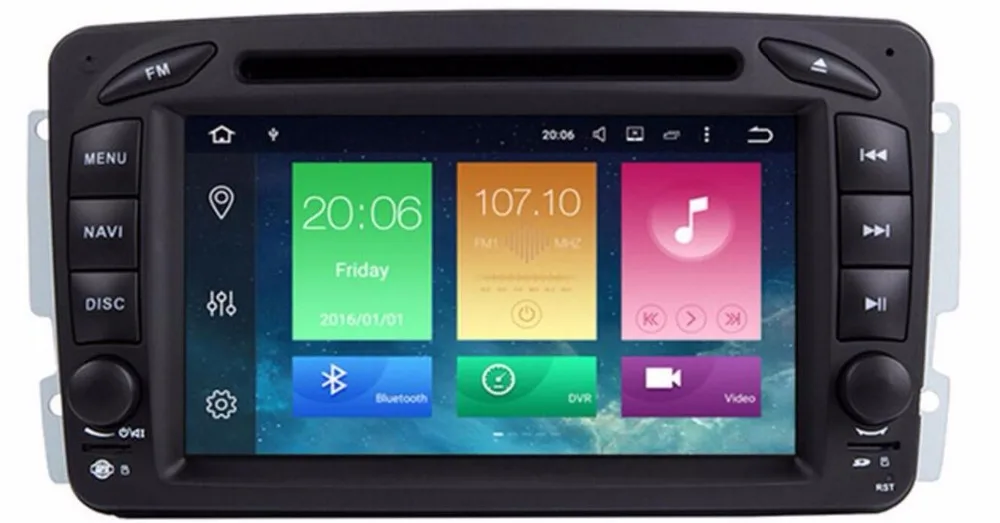 

Android 9.0 2 Din 7 Inch Car DVD GPS Player For Mercedes/Benz/W209/W203/W168/M/ML/W163/Viano/W639/Vito/Vaneo stereo Radio