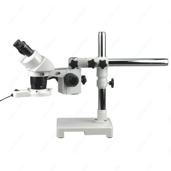 Стерео микроскоп AmScope поставляет 10X 15X 30X 45X стерео на одной руки стрелы с кольцевым