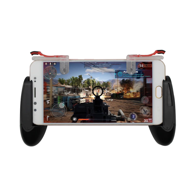Beste Gamepad PUBG Mobiele Trigger Controle Mobiele Telefoon Gamepad Controller L1R1 Gaming Shooter voor Iphone Android Joystick Hand grip