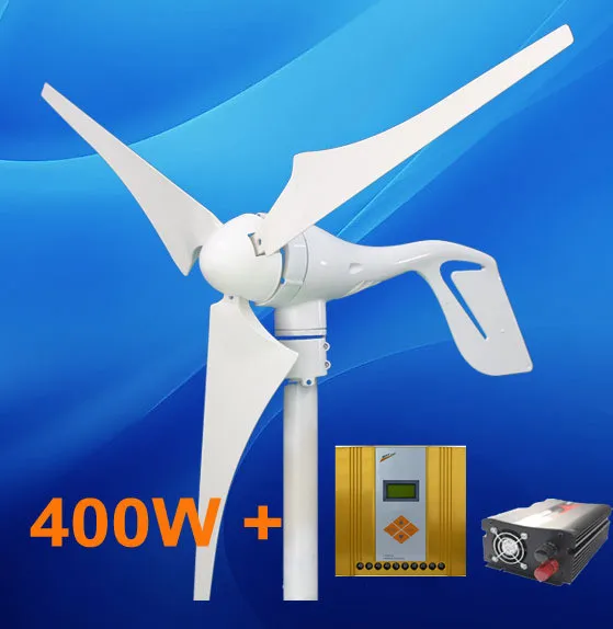 Home Power System 400W Wind Turbine + 600W MPPT Hybrid Controller