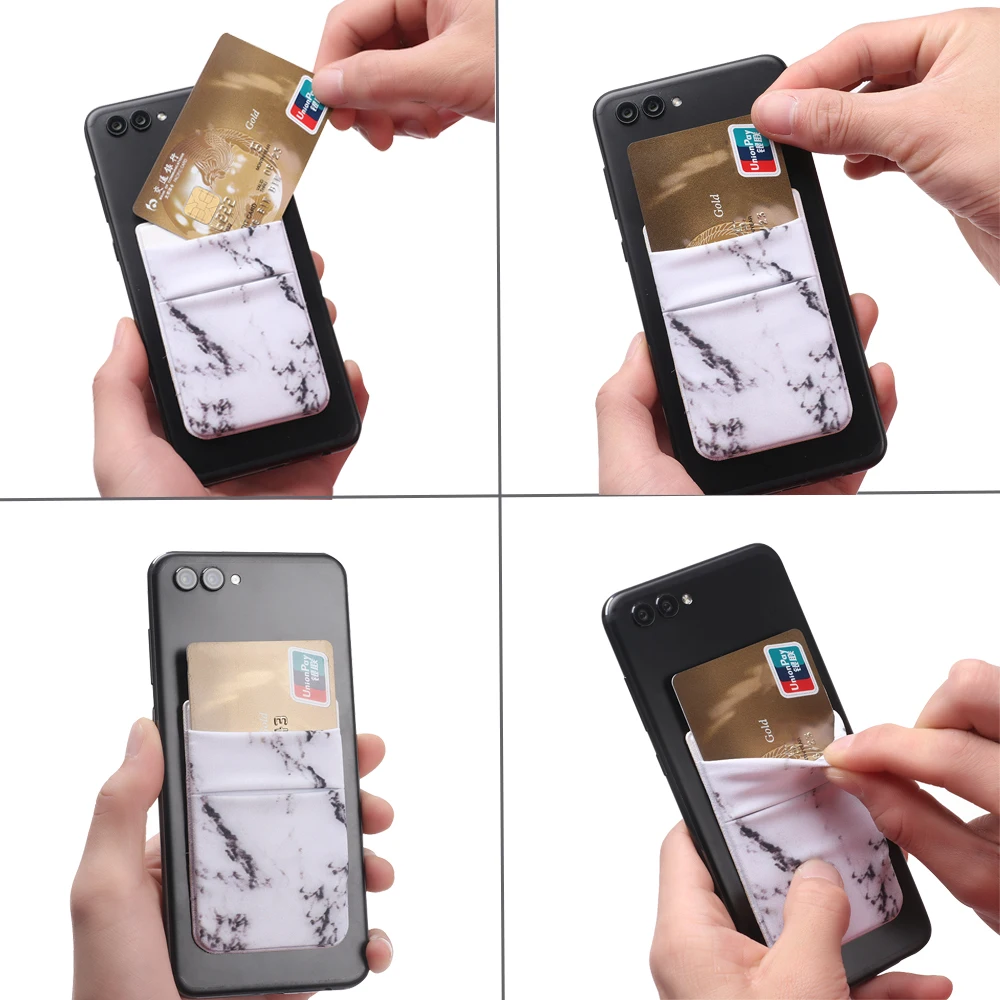 Клейкая карманная наклейка лайкровый карманный эластичный кошелек для мобильного телефона держатель для карт универсальный аксессуар для мобильного телефона