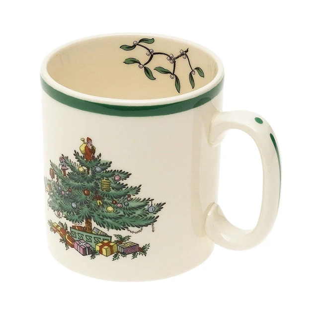 Christmas Coffee Mugs - Spode Christmas Tree Set of 4 Mugs