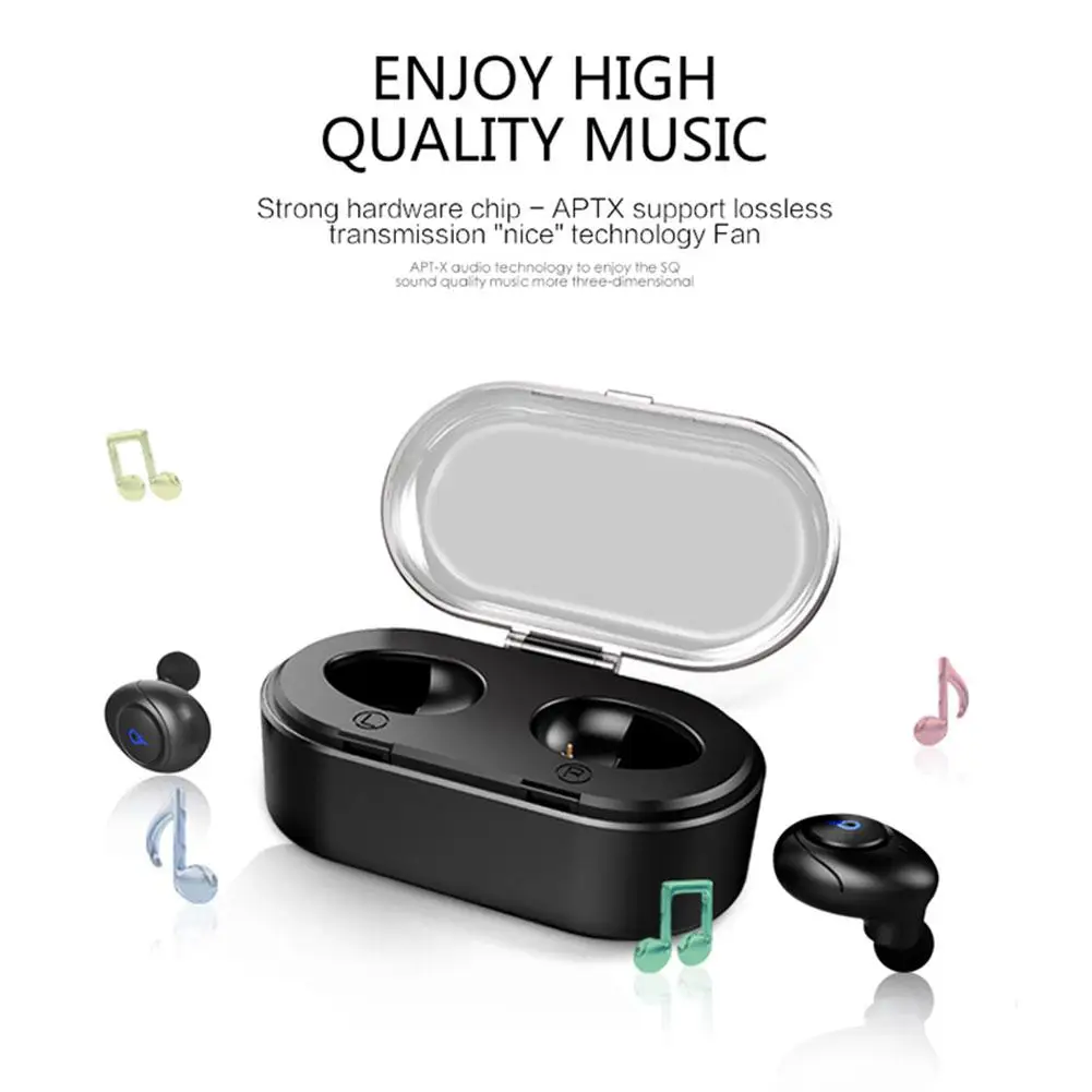 

Charging Bin Mini Wireless Earplugs Car Handsfree Air Earpiece Headset HiFi Stereo Bluetooth Earbuds Buds Wireless