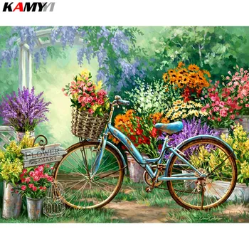 

5D DIY Square and round Diamond Diamond Embroidery Return of bicycle Cross Stitch Diamond Mosaic Home decoration painting LXJ
