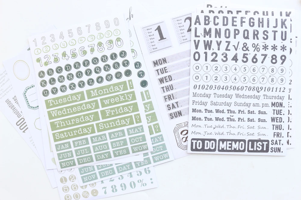 Domikee винтажные наклейки для журналов и блокнотов путешественника, DIY планировщик времени наклейки для дневника канцелярские принадлежности, 10 листов