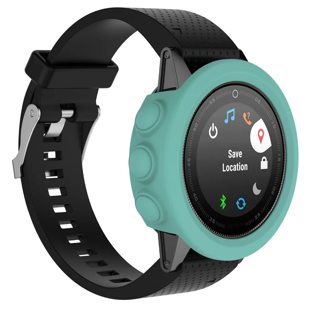 Защитный чехол с рамкой для часов Garmin Fenix 5/5 Plus сменный силиконовый тонкий